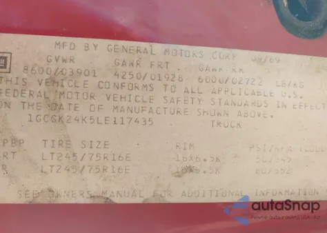 1990 Chevrolet Gmt-400 K2500 from USA, damaged, VIN 1GCGK24K5LE117435